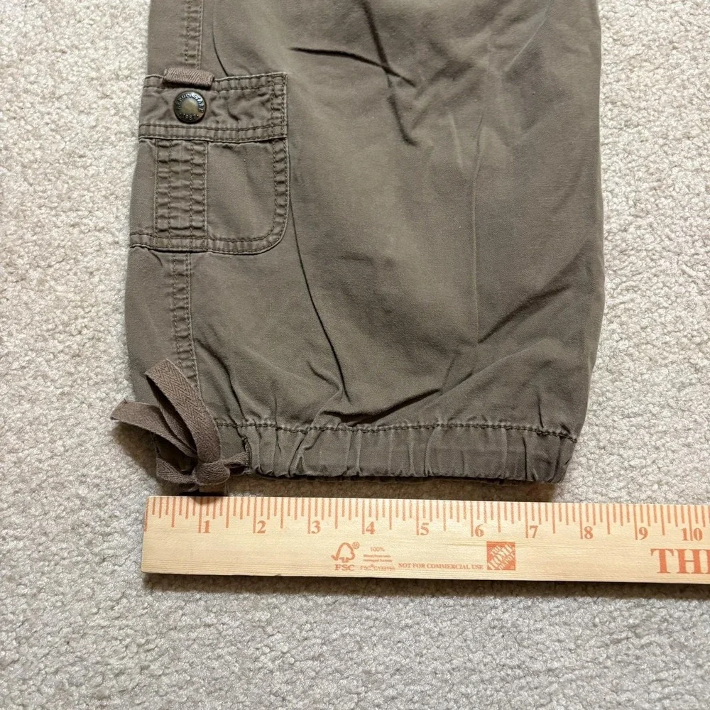 Vtg Aeropostale Cargo Pants 31x30 Brown Twill Military Utility Paratrooper Y2K